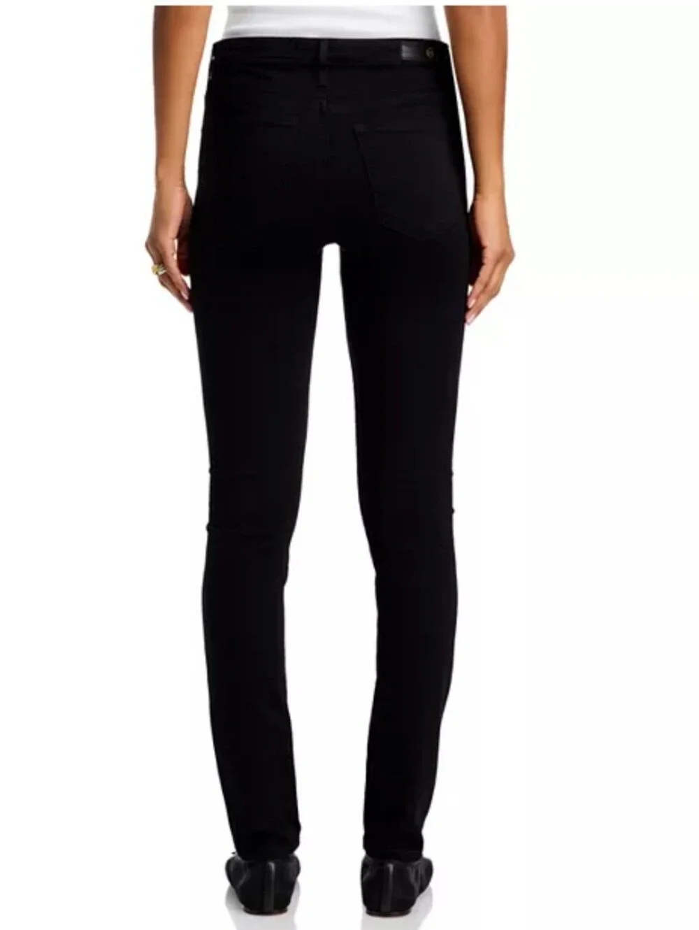 ADRIANO GOLDSCHMIED The Prima Crop Cigarette Crop Black Jeans SIZE 28